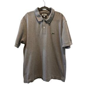 Vintage Lacoste Classique Polo Shirt – Gray – Size XL Preppy Tenniscore OldMoney